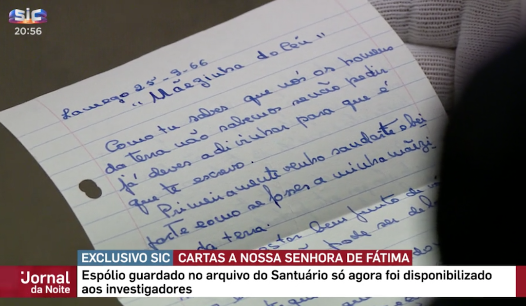 “Correio a Nossa Senhora”: espólio começou agora a ser disponibilizado aos investigadores