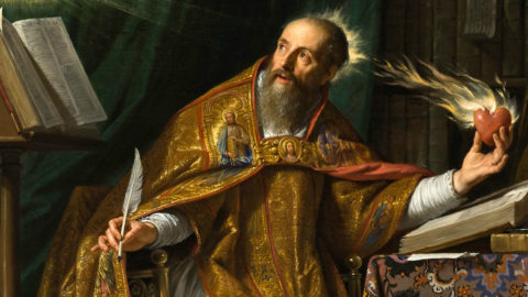 O saudável anticlericalismo de Santo Agostinho, pastor da Igreja Santo Agostinho, Philippe de_Champaigne