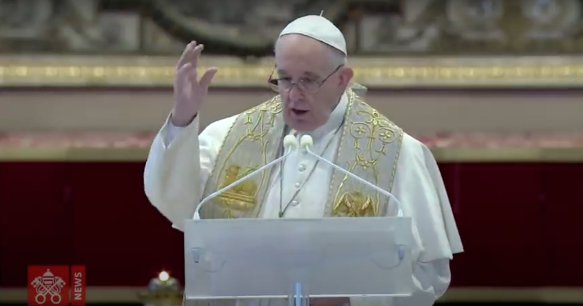 Papa Francisco. Páscoa 2020.