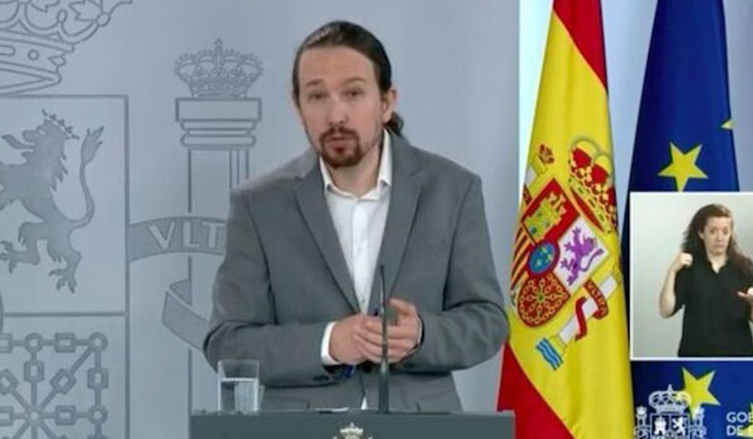 Pablo Iglesias ao lado do Papa contra porta-voz dos bispos espanhóis