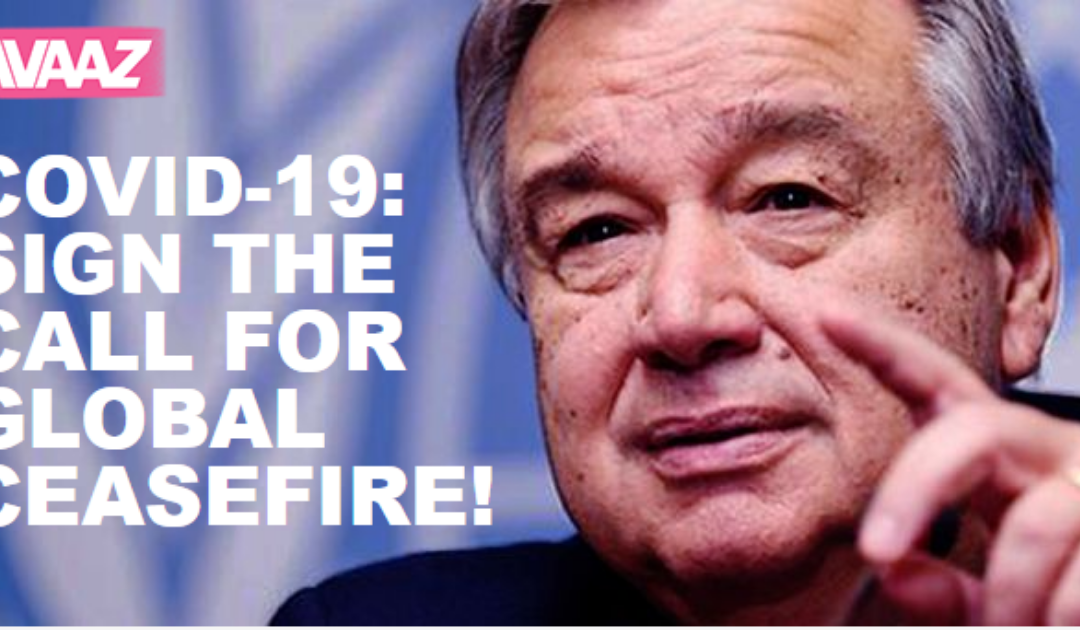 Quase 2 milhões já apoiaram apelo de Guterres ao cessar-fogo global