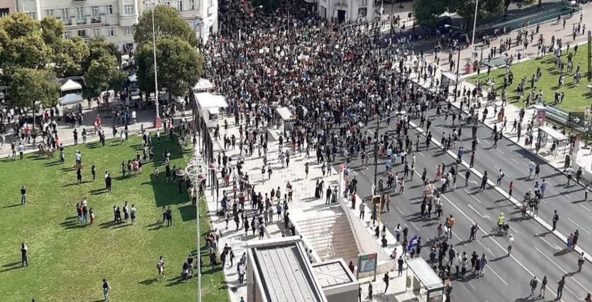 Manifestação. Anti-Racismo. George Floyd. Lisboa.