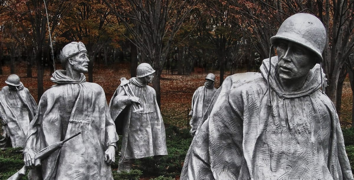 escultura guerra coreia, Foto History.com