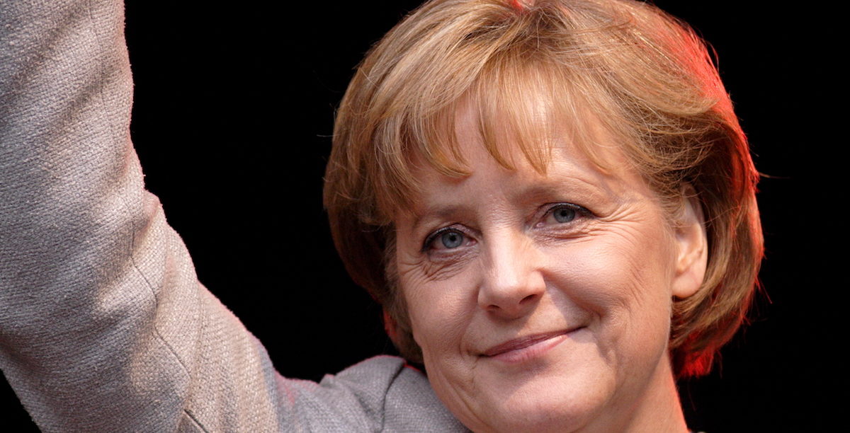 Angela Merkel (2008), quando chanceler da Alemanha. Foto © א (Aleph), CC BY-SA 2.5 , via Wikimedia Commons.