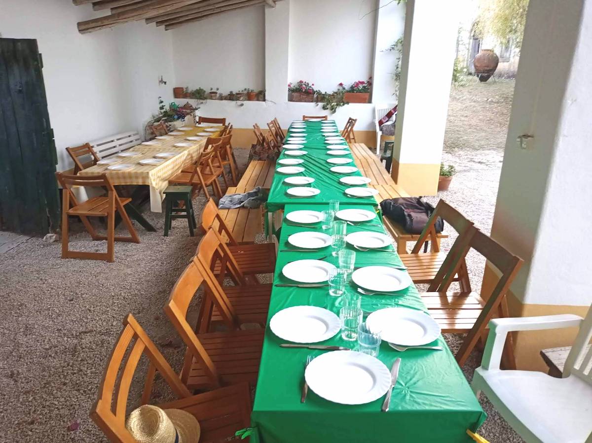 Mesa, família, alimentação, comida, partilha