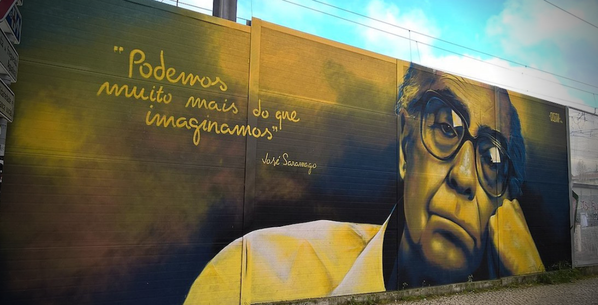 jose saramago citacao mural odeith Foto © GualdimG:WikiMedia Commons. jose saramago citacao mural odeith