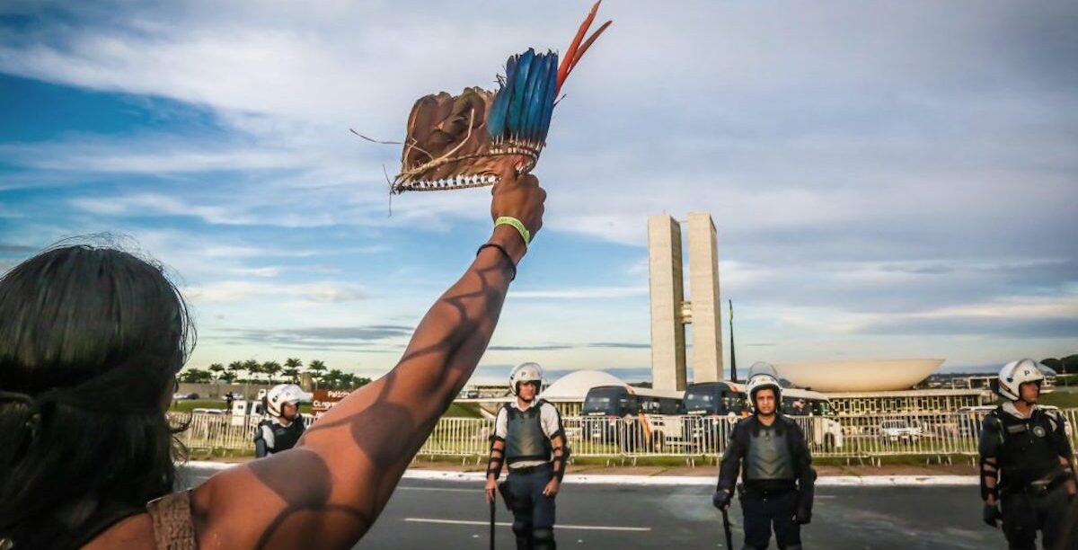1-Manifestação durante Acampamento Terra Livre de 2017-Foto © Guilherme Cavalli_Cimi