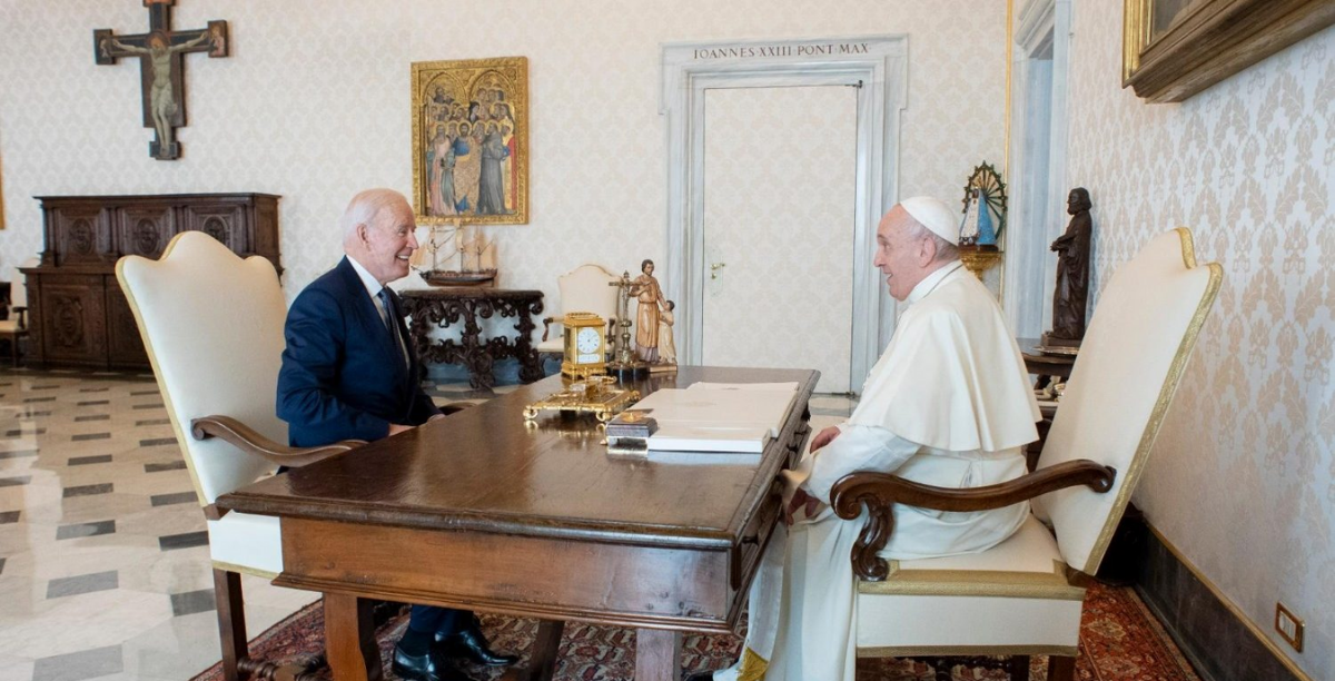 papa francisco com joe biden foto vatican news papa francisco com joe biden foto vatican news