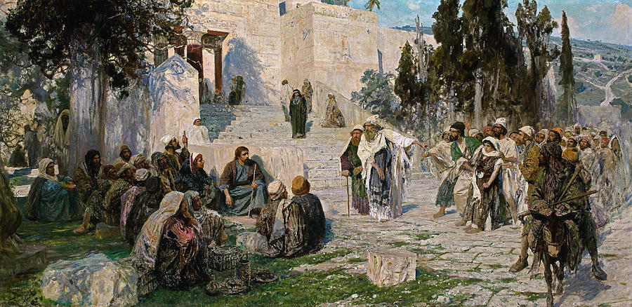 Vasily Polenov, Aquele que não tiver pecados, 1908