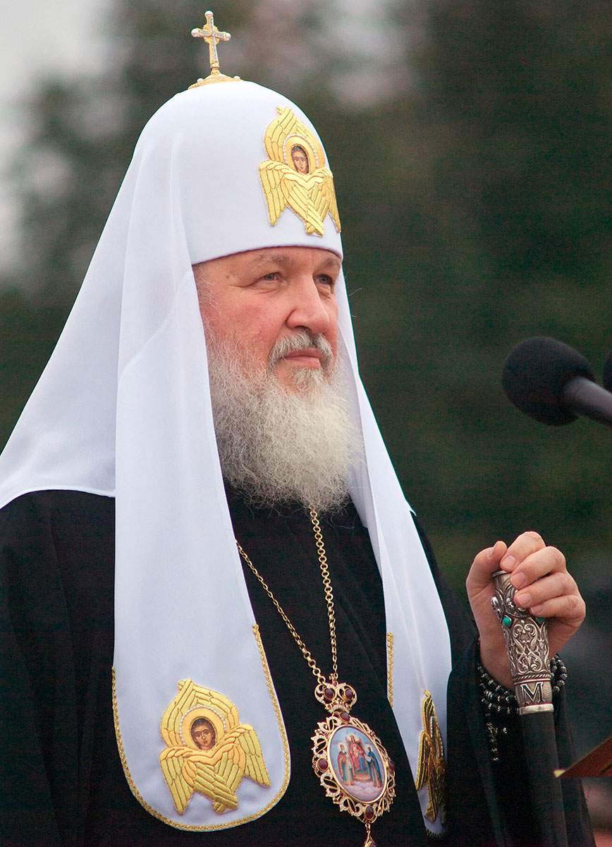 Patriarca Kirill I de Moscovo, responsável pela Igreja Ortodoxa Russa. Foto © Serge Serebro, Vitebsk Popular News
