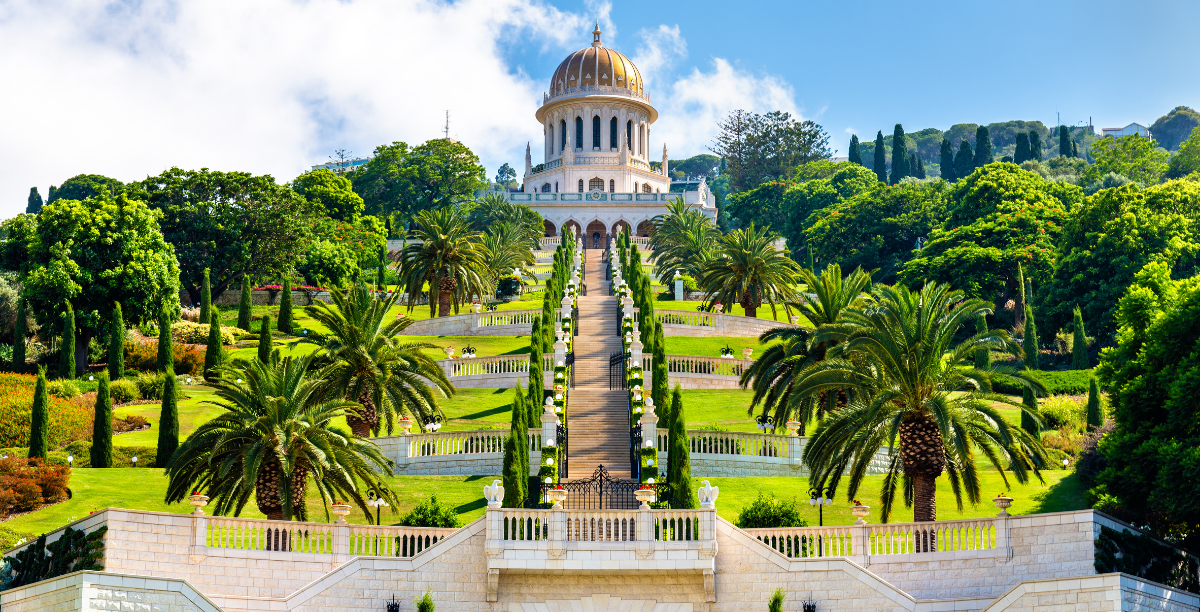 santuario e jardins bahá'í Haifa foto leonid andronov