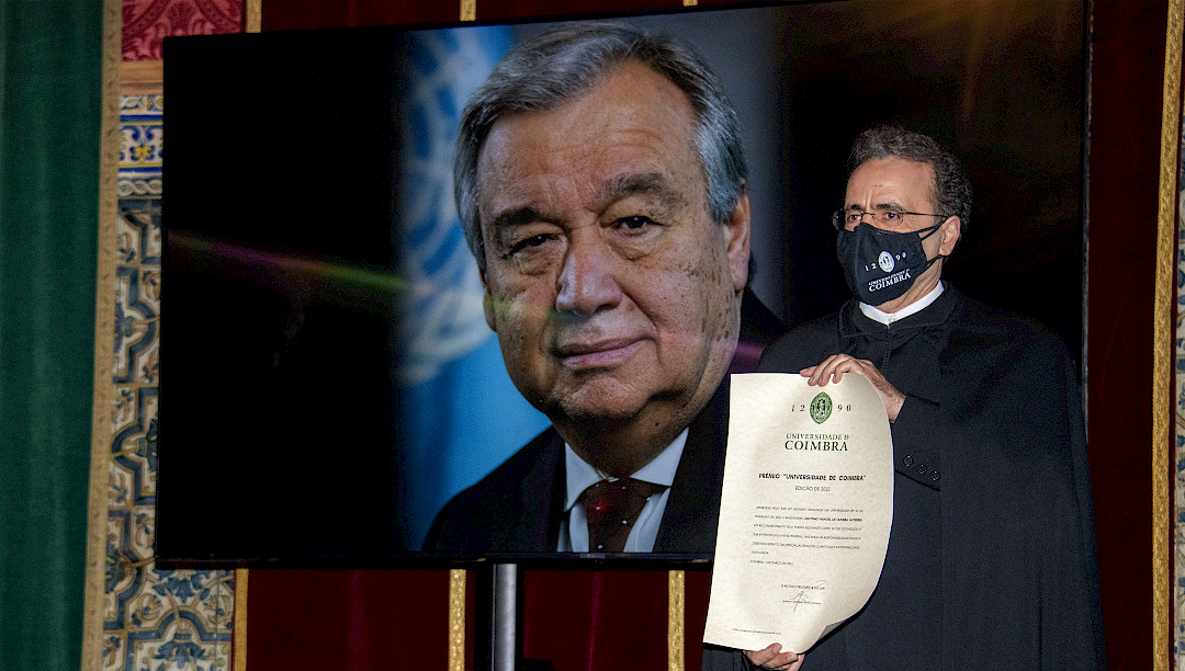 António Guterres doa prémio de 25 mil euros a Instituto Justiça e Paz
