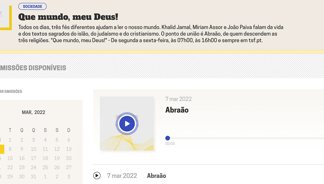 “Que mundo, meu Deus”