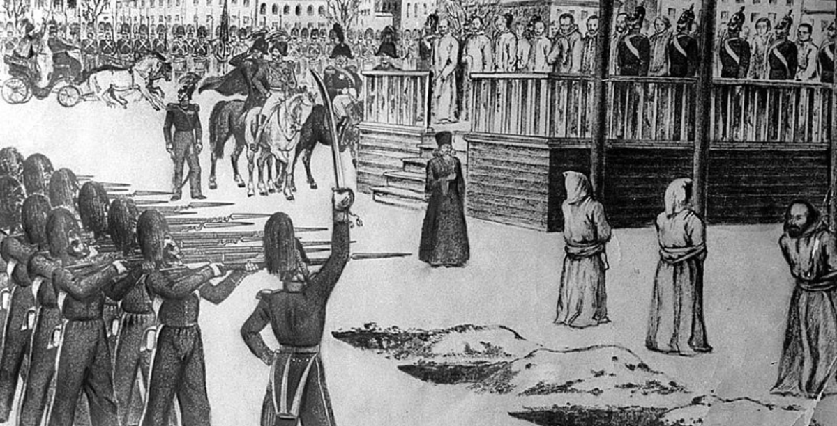 Dosteoievski Execução simulada. Ilustração de B. Pokrovsky.