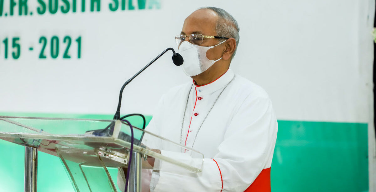 Malcolm-Ranjith Arcebispo de Colombo, cardeal Malcolm Ranjith. Foto da página de Facebook da diocese de Colombo, Sri Lanka.
