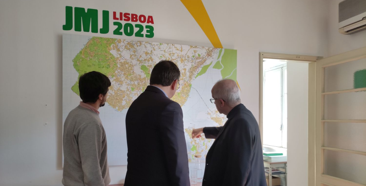sede da JMJ Lisboa 2023 recebeu a visita do Núncio Apostólico em Portugal, D. Ivo Scapolofoto site JMJ