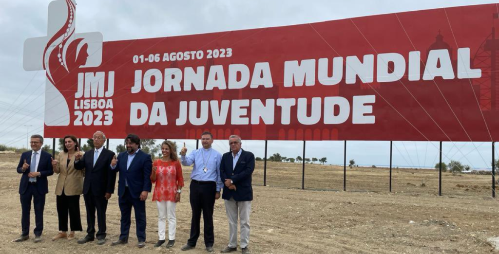 jmj visita obras marcelo Foto reproduzida da página no Twitter do GMAAP