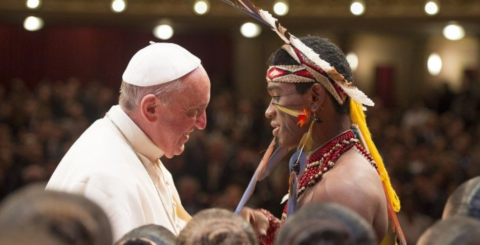 Bispos da Austrália aprovam nova liturgia aborígene papa francisco com indigenas no canada foto vatican media