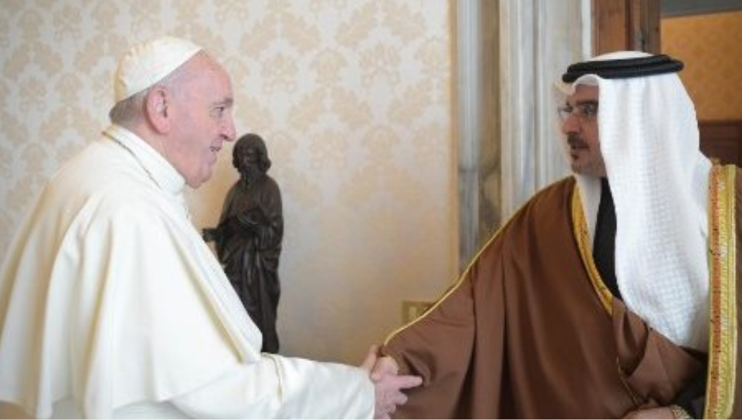 Francisco reforçará diálogo com o islão no Bahrein