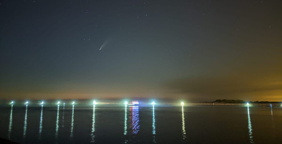 Cometa Neowise, Luz, astronomia