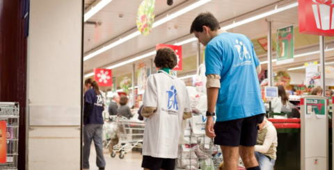 "Extraordinária expressão de solidariedade dos portugueses" na campanha do Banco Alimentar campanha do banco alimentar contra a fome nos supermercados foto Banco Alimentar Contra a Fome (FB)
