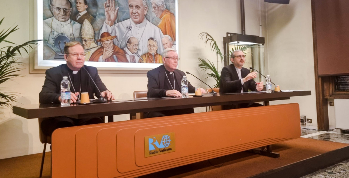 apresentacao da fase continental europeia do sinodo, na radio vaticana, 14 dezembro 2022, foto vatican media