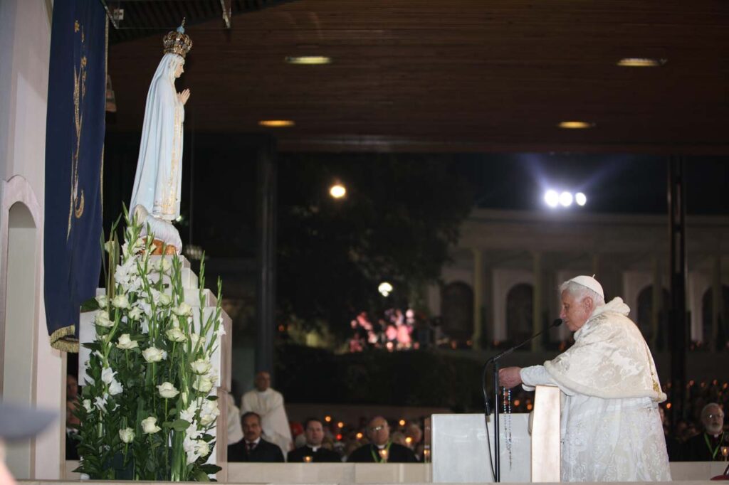 Bento XVI em Fátima, 12-13 de Maio de 2010. Foto © Santuário de Fátima/Direitos reservados.
