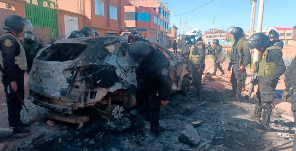 assassinato de policia no peru, foto retirada do FB da Conferencia episcopal peruana