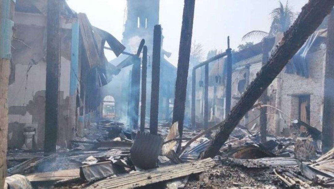 Igreja centenária de lusodescendentes destruída pelo exército