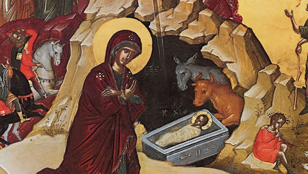 O Natal Ortodoxo numa noite escura