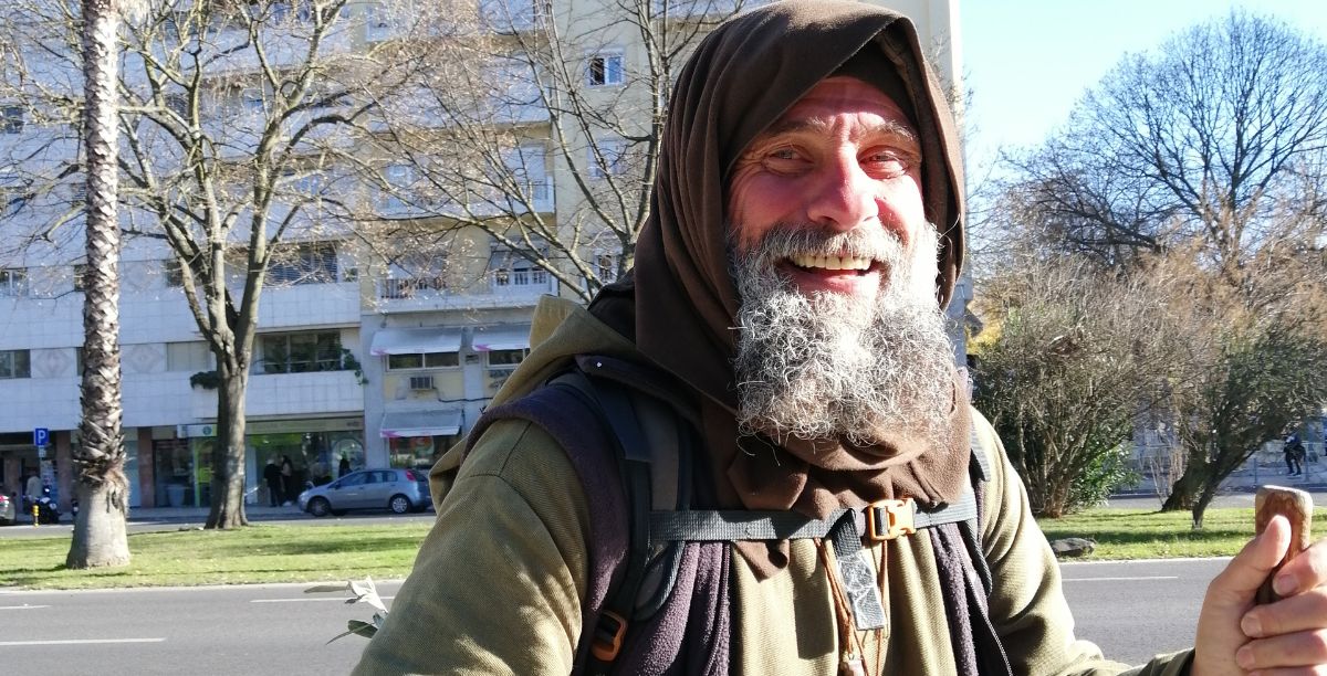 irmão Biagio Conte em lisboa, foto Giovanna Campagnolo