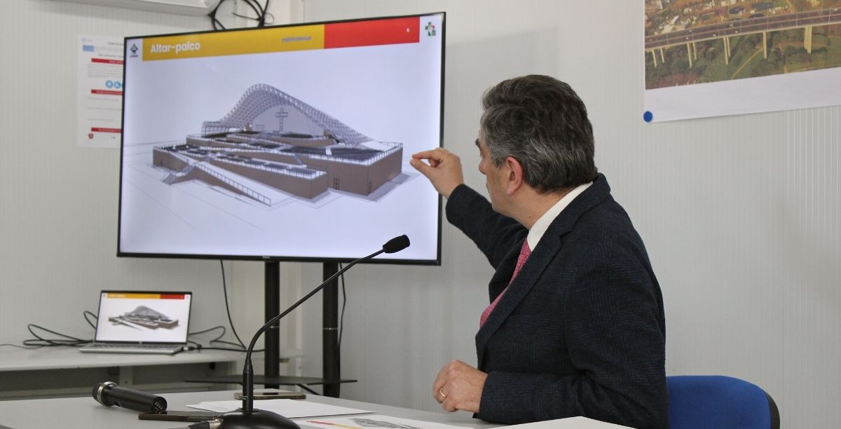 trabalhos construcao jmj, visita filipe anacoreta correia, 25 janeiro 2023, foto clara raimundo trabalhos construcao jmj, visita filipe anacoreta correia, 25 janeiro 2023, foto clara raimundo