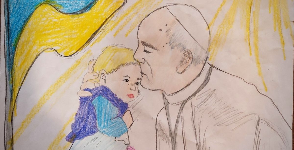 concurso desenhos para o papa, foto igreja catolica ucraniana concurso desenhos para o papa, foto igreja catolica ucraniana