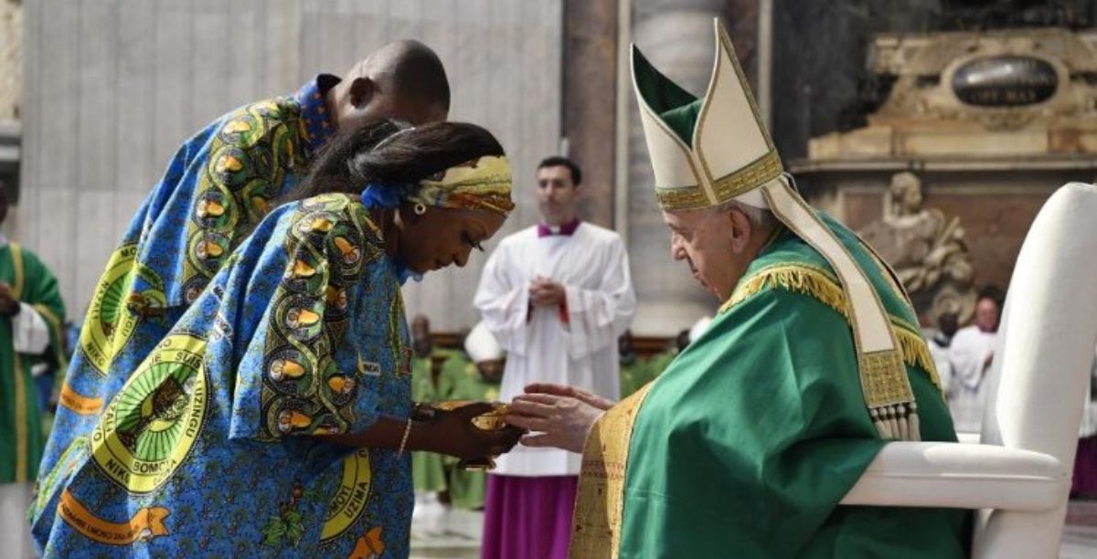 missa com a comunidade congolesa de roma, 7 julho 2022, foto vatican media missa com a comunidade congolesa de roma, 7 julho 2022, foto vatican media