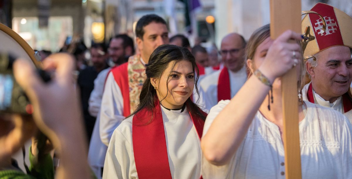 sally azar, primeira mulher pastora na terra santa, FOTO LWF/ @albinhillert