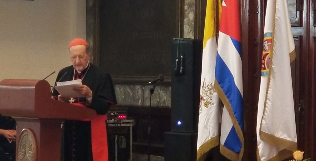 cardeal Beniamino Stella em Cuba, fevereiro 2023, foto twitter @RoberNoaFrometa