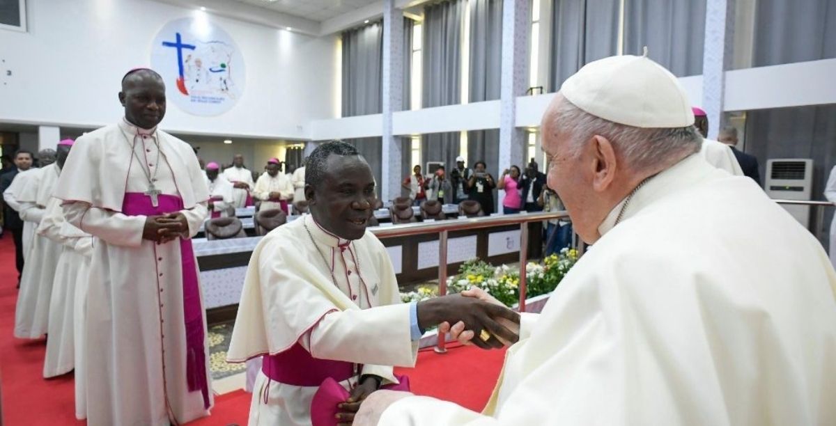 encontro do papa francisco com bispos congo foto vatican media encontro do papa francisco com bispos congo foto vatican media