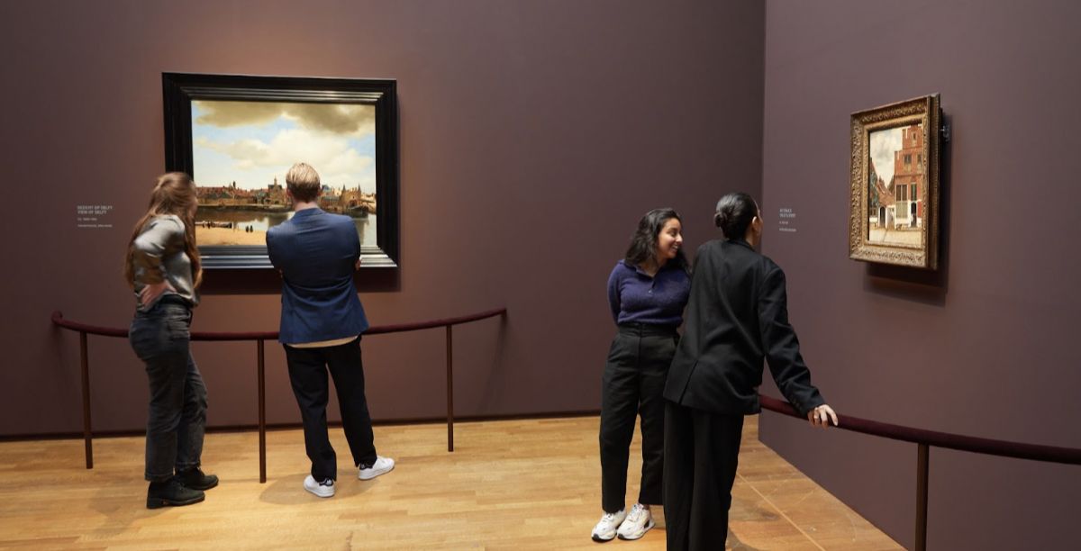 exposição Vermeer, patente no Rijksmuseum, em amesterdão, foto twitter Rijksmuseum exposição Vermeer, patente no Rijksmuseum, em amesterdão, foto twitter Rijksmuseum