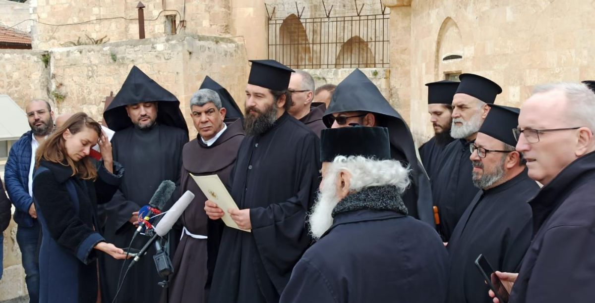 Conferência de Imprensa do Patriarcado Ortodoxo de Jerusalém. Foto © WCC.