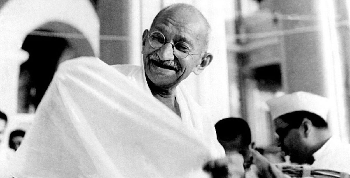 Mahatma Gandhi. Foto: Domínio público, via Wikimedia Commons.