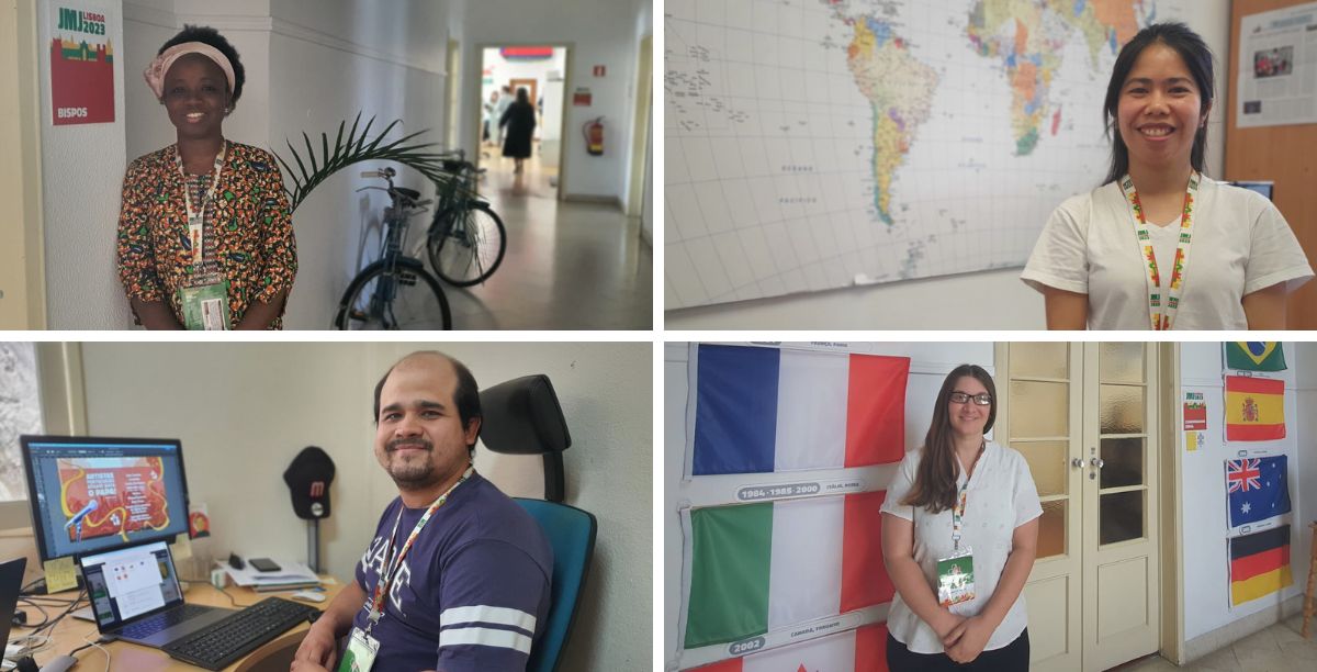 Voluntários JMJ Lisboa 2023. Foto © Clara Raimundo Voluntários JMJ Lisboa 2023. Foto © Clara Raimundo