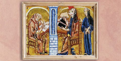 Estudar as imagens na Idade Média: inspiração para hoje? Hildegarda de Bingen, Liber Divinorum Operum, Biblioteca Governativa di Lucca – Codex Latinus 1942 fol-1v