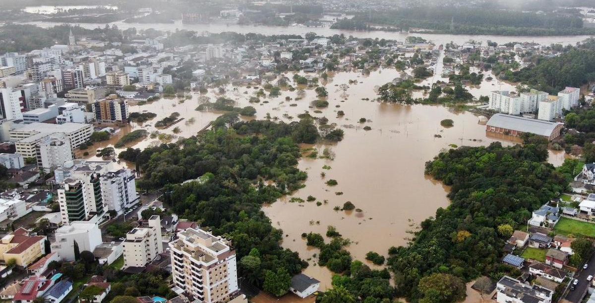 Cheias afetaram mais de 135 mil pessoas no estado brasileiro do Rio Grande do Sul. Foto reproduzida do site do CMI/Agora no Vale