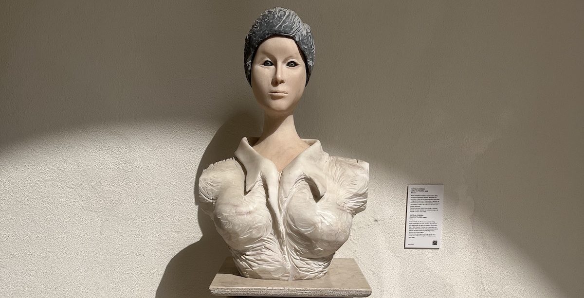 Busto de Natália Correia, de José Cutileiro, na Assembleia da República. Foto: Miguel Marujo
