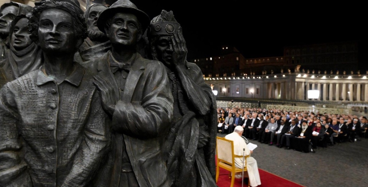 Escultura, Migrações, refugiados, Anjos desconhecidos, Timothy Schmalz