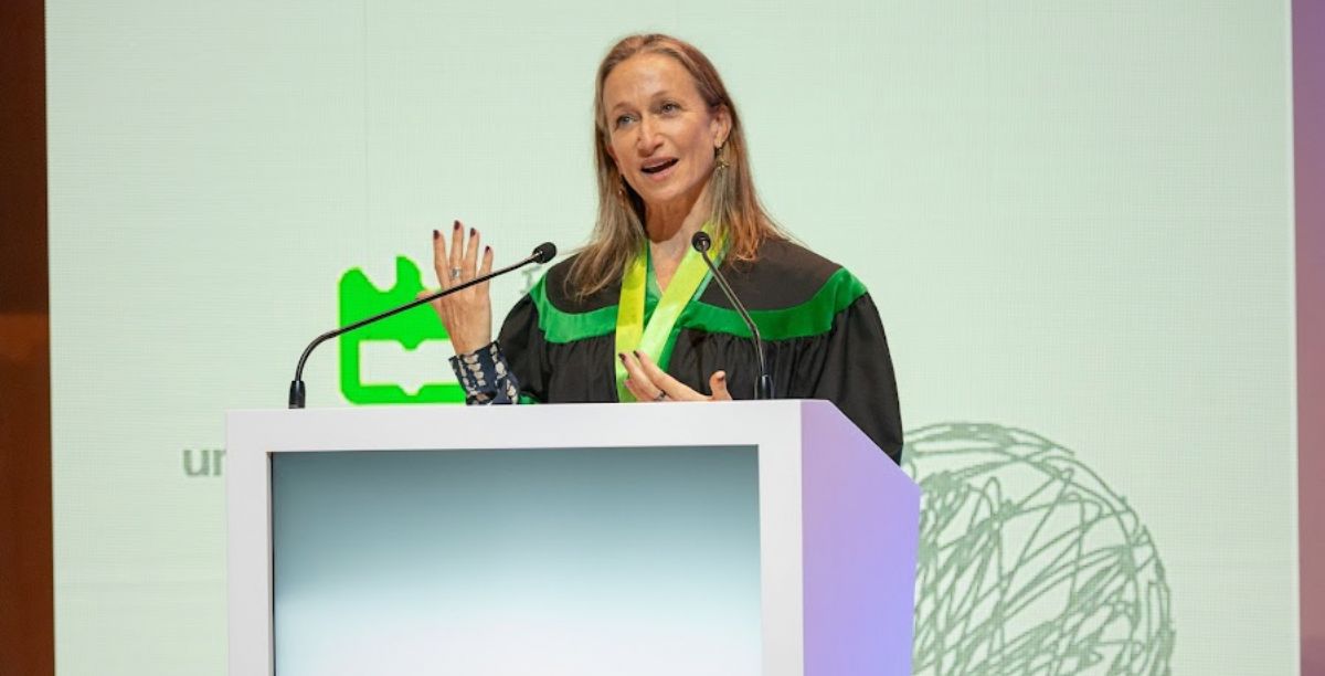 Céline Cousteau na cerimónia de doutoramento honoris causa na Universidade de Aveiro, 15 dezembro 2023. Foto © UA
