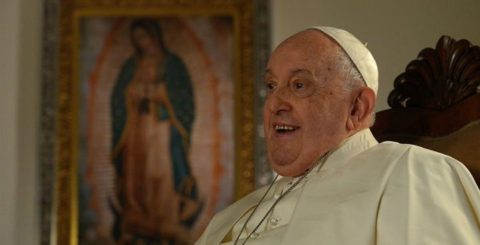 Francisco já planeou o seu funeral, mas não pensa renunciar tão cedo Papa Francisco em entrevista ao canal NMás, 12 dezembro 2023. Foto @nmas