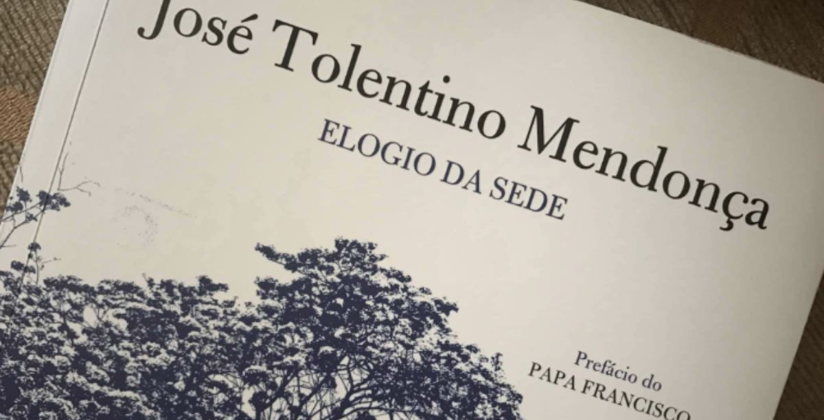 Pormenor da capa do livro Elogio da Sede, de Tolentino Mendonça. Foto blogue Entre Vistas