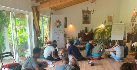 Perto de Alenquer, está a ser preparada uma "festa inter-espiritual" de Natal Retiro A Mandala das 5 Energias, no Santuário Dewachen. Foto Santuário Dewachen