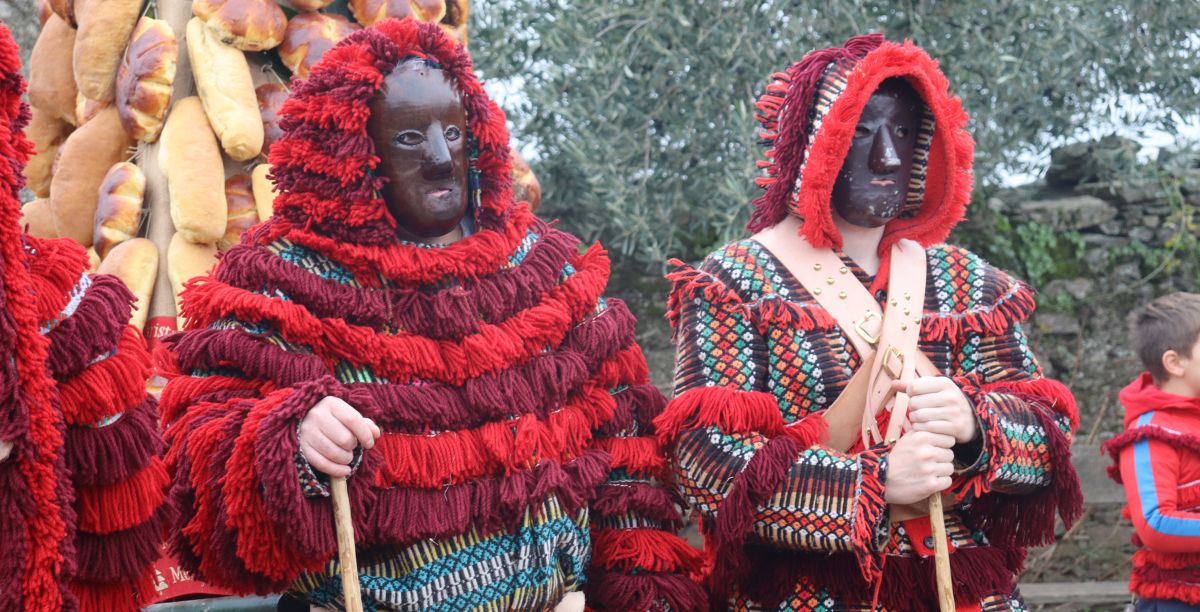 desfile dos caretos em Arcas, concelho de Macedo de Cavaleiros. Foto DR